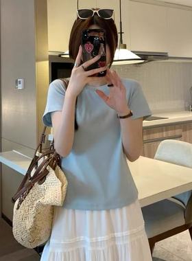 ZK-K1342贝贝家ins正肩t【实物以直播间为准】