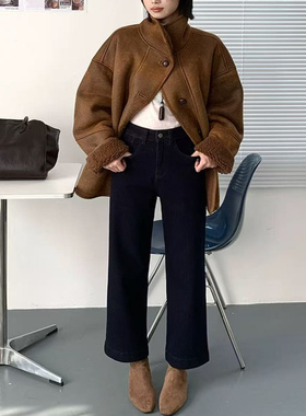 ZK-W-88015-1黑色加绒牛仔裤【实物以直播间为准】