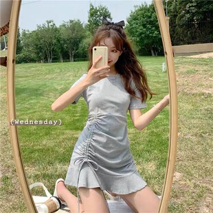 实物以直播间为准 品牌荷叶边鱼尾裙