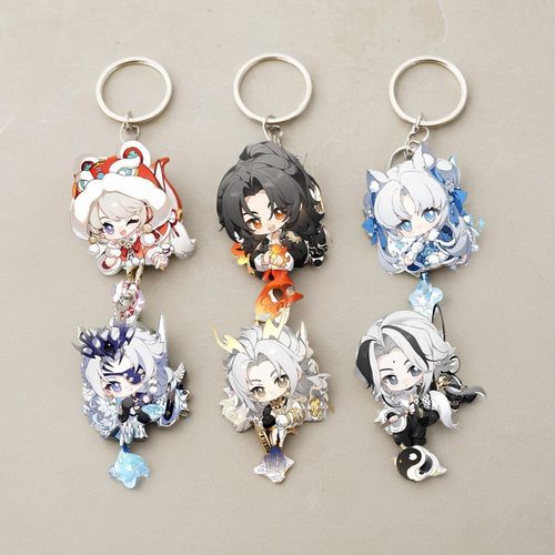 永劫无间钥匙扣周边胡桃岳山挂件