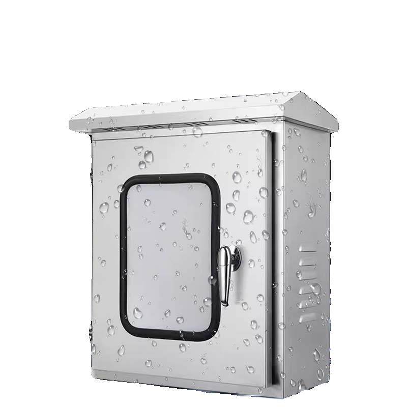 户外不锈钢双门配电箱室外防雨监控仪表箱电控控制箱强电布线箱