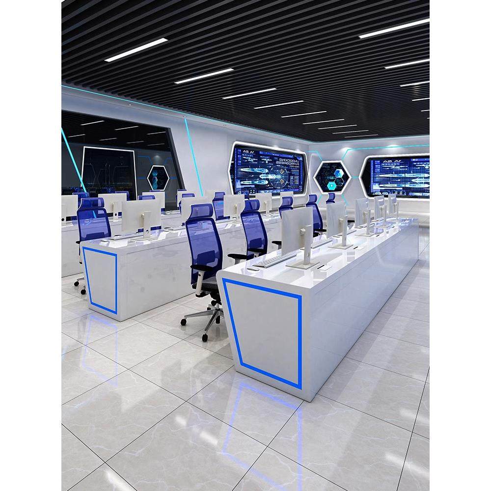 简约现代监控中心操作台烤漆控制台科技感多人调度台电脑办公桌,商业/办公家具,操作台,淘宝优惠券,粉丝福利购,淘宝优惠卷