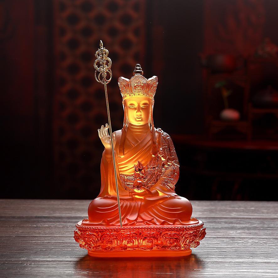 九华山藏传佛寺藏传佛寺家拜佛像摆件