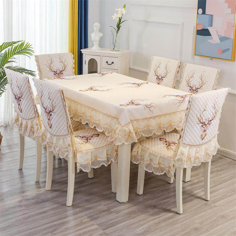 欧式餐桌布中式椅垫椅套套装 布艺连体田园椅子套坐垫餐椅垫套装,居家布艺,桌布,淘宝优惠券,粉丝福利购,淘宝优惠卷