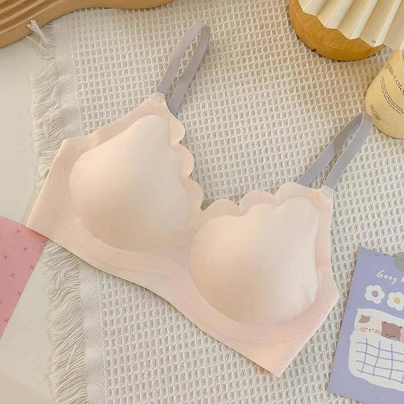 细肩带无痕内衣女学生文胸聚拢防下垂收副乳冰丝薄款柔软透气胸罩,女士内衣/男士内衣/家居服,少女文胸,淘宝优惠券,粉丝福利购,淘宝优惠卷
