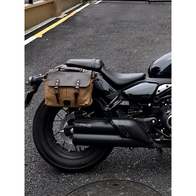 东风450Clc防水挂袋摩托车改装配件覆古车侧盖袋工具袋尾袋