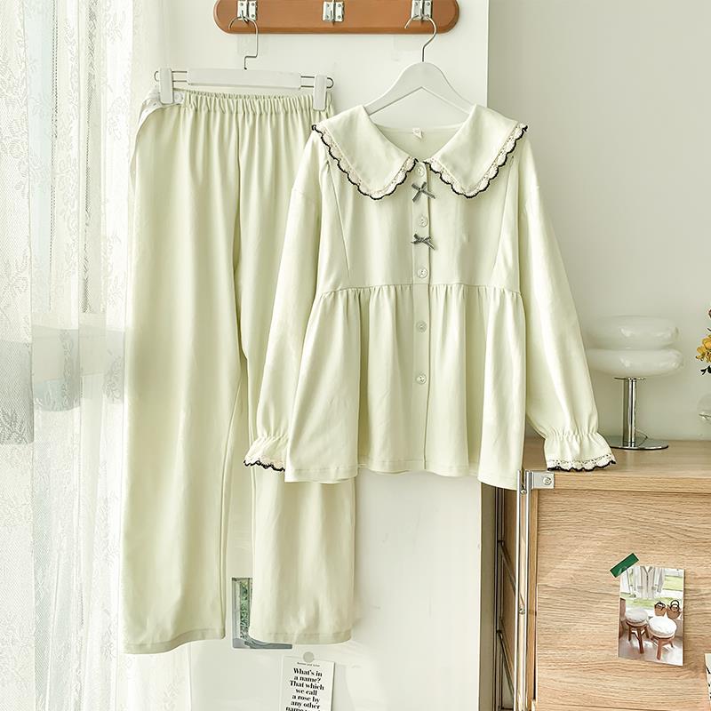 春季产后月子服纯棉孕妇睡衣女怀孕期专用产妇吸汗哺乳家居服套装