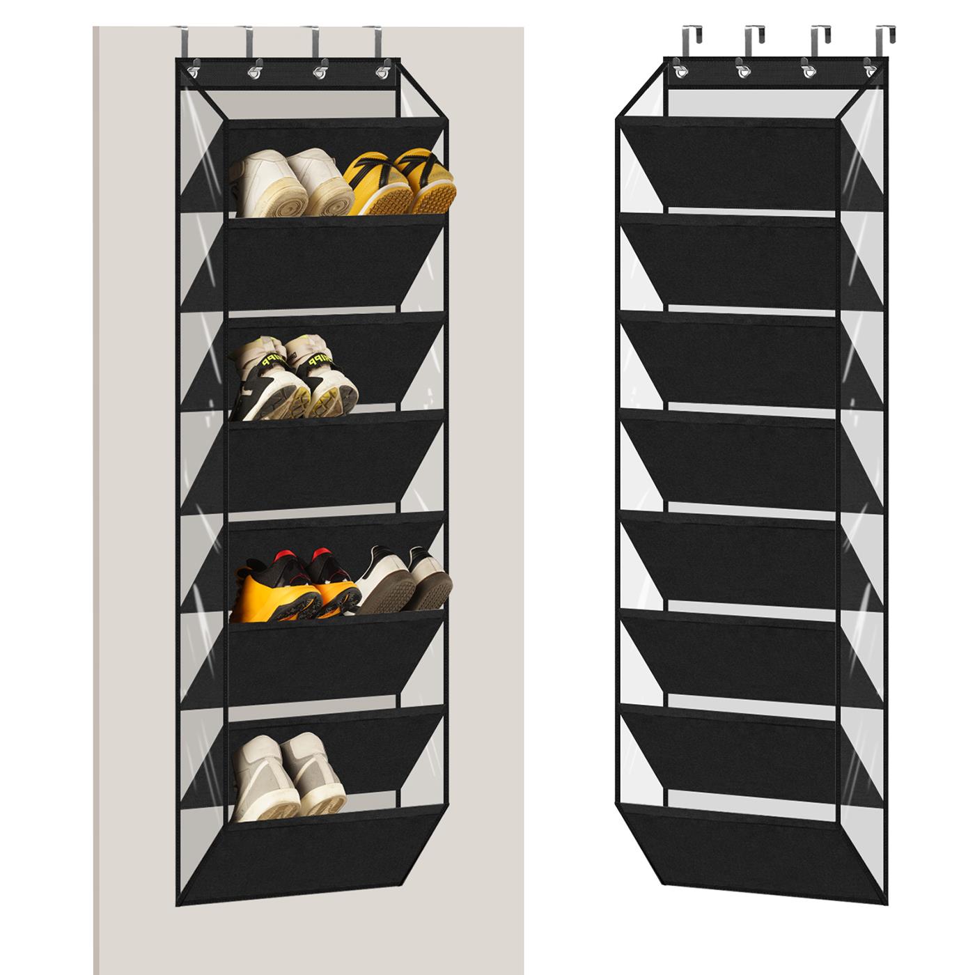 悬挂式门后简易鞋架2025新款折叠壁挂式宿舍小型出租房用收纳神器