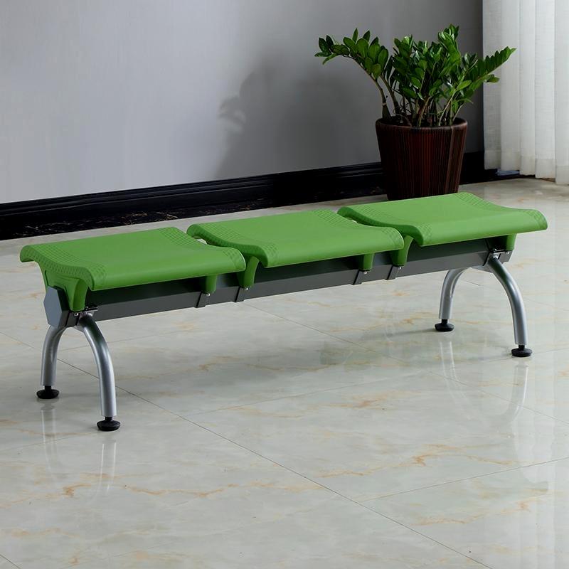 PU排椅平板机场休息等候椅聚氨酯公共连排座椅医院用候诊椅长条椅