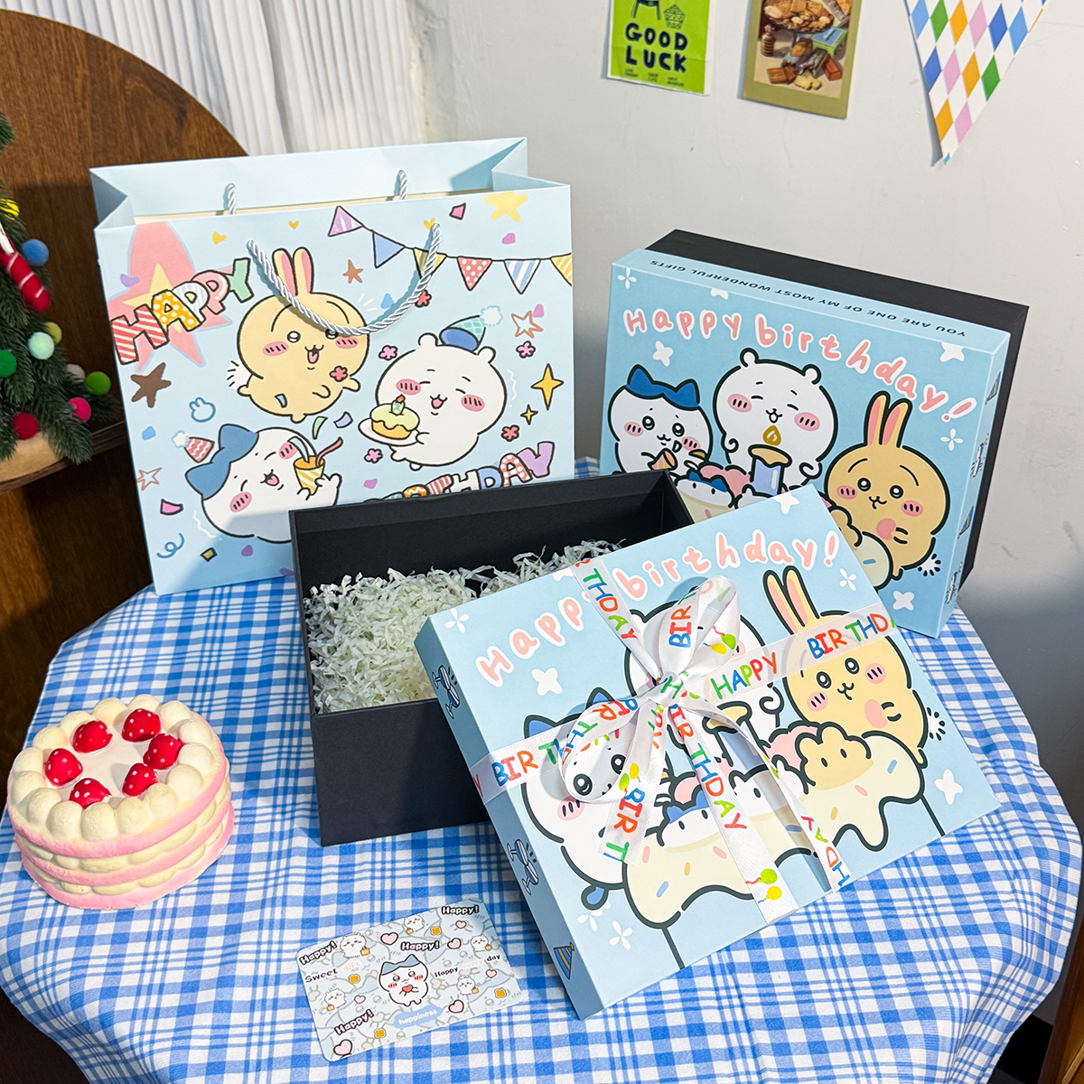 吉伊卡哇礼物盒高颜值生日礼物打包盒大号空盒子圣诞送女朋友礼袋