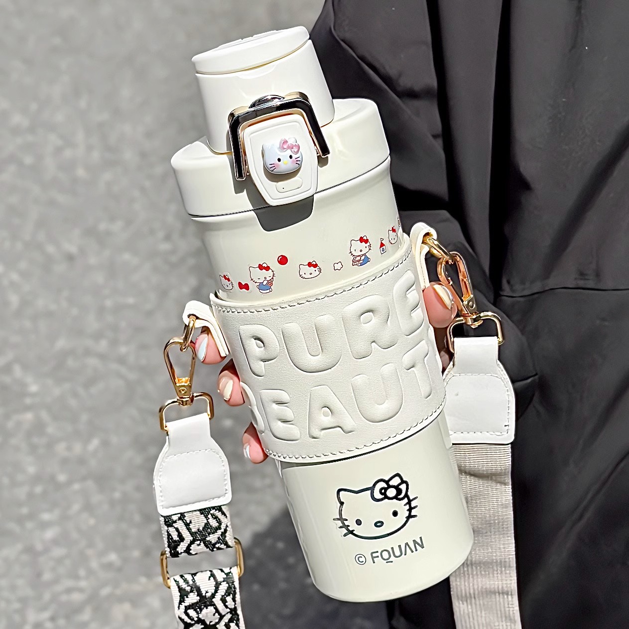 富全保温杯女士不锈钢保冷随行杯