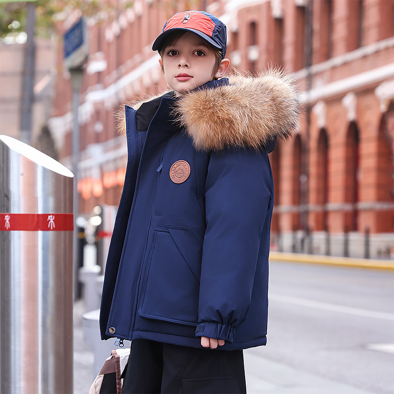 儿童羽绒服男童中长款2025新款冬季洋气男中大童加厚保暖韩版外套,童装/婴儿装/亲子装,羽绒服,淘宝优惠券,粉丝福利购,淘宝优惠卷