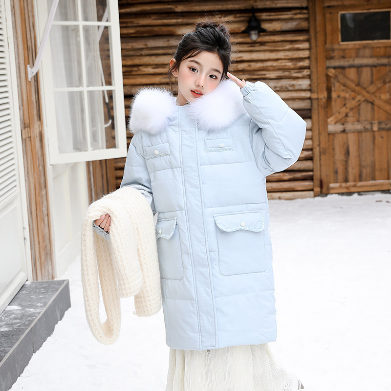 儿童羽绒服中长款女童2025新款冬季女中大童加厚保暖洋气外套,童装/婴儿装/亲子装,羽绒服,淘宝优惠券,粉丝福利购,淘宝优惠卷
