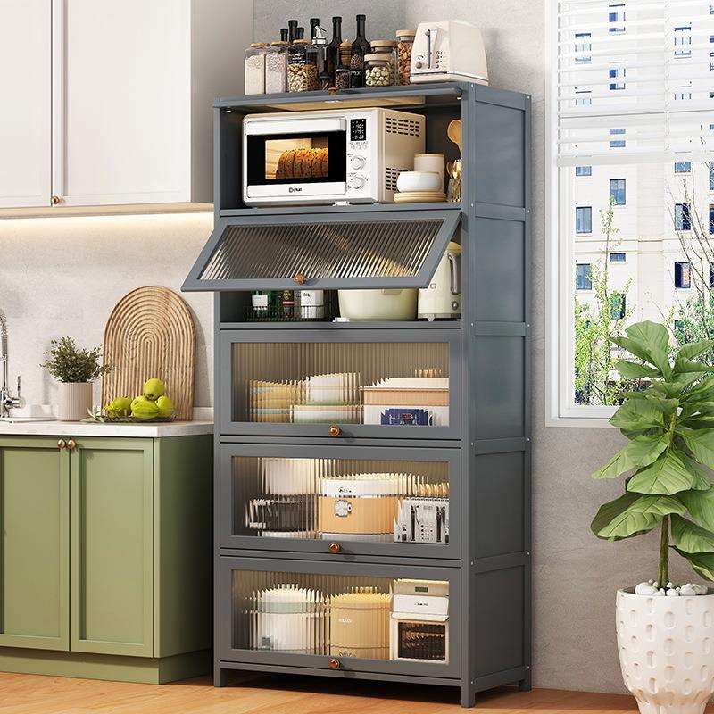 厨房置物架家用多层锅具储物柜微波炉落地家居大全收纳架子神器