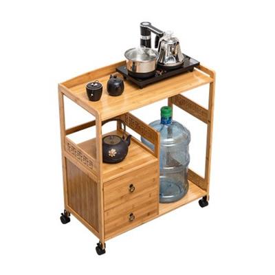 移动茶水架置物架饮水桶架子楠竹实木简约收纳储物茶水柜茶台边几