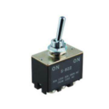 S-822S822NKK摇头开关两档双路AC250V/DC30V30AON-ON