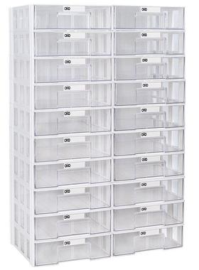 【4853人收藏】腾-正跃多层收纳盒抽屉式桌面防尘置物架收纳柜蛋