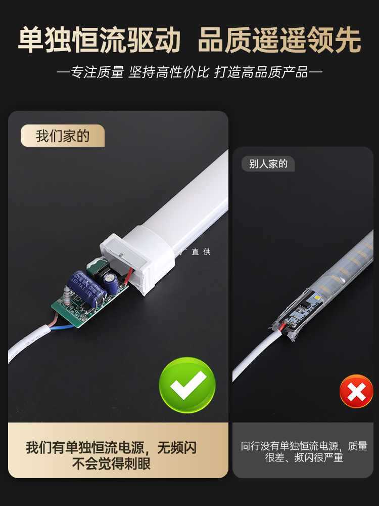 ?展示柜led灯管照明灯带冰箱冷藏冰柜冷柜暖光熟食长条灯条图片