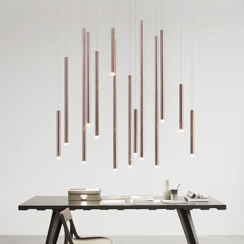 现代简约LED餐厅吊灯个性吧台吊灯公司前台吊灯咖啡厅服装店吊灯