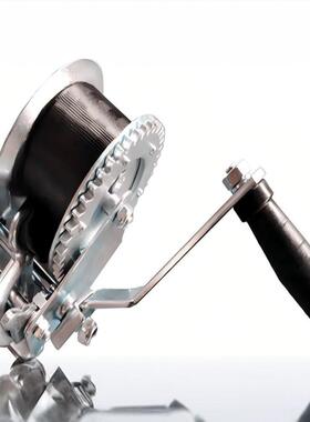 厂家供应2000LBS手摇绞车手动绞盘带10米织带游艇拖车绞盘