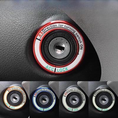 标致206 207 307 308 408 4008钥匙孔夜光一键启动点火圈改装饰贴