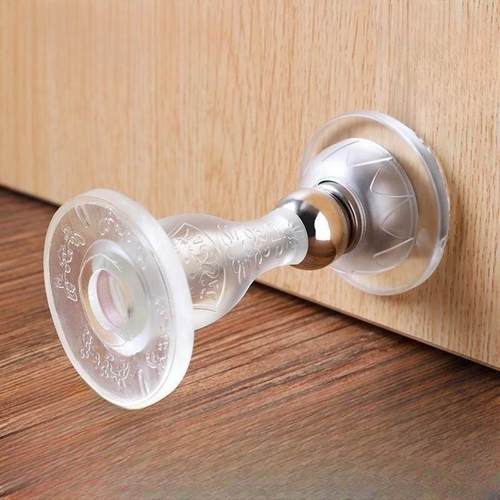 门挡器矽胶防撞贴免打孔入户门安全门卡门塞门阻神器门吸强磁防风
