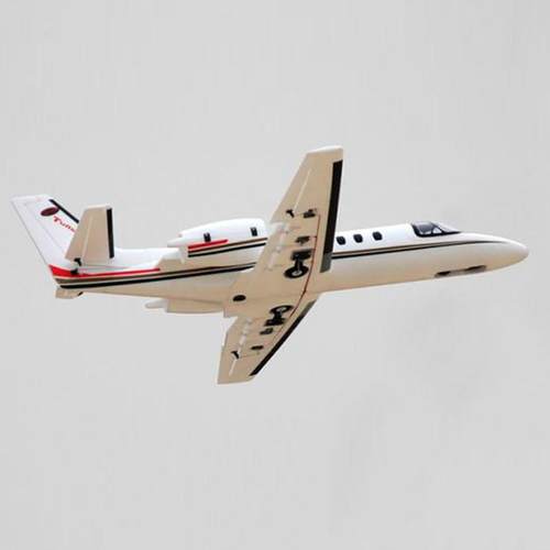 Dynam迪乐美Cessna550翼展1.2m双64mm涵道固定翼航模客机像真模型