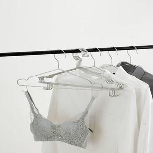 架衣撑 加粗不锈钢衣架带双钩实心衣挂晾晒挂钩家用收纳晒衣服架裤