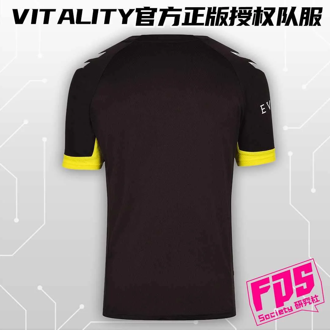 FPS研究社 Vitalit 小蜜蜂2y024年CS2队服hummel正品短袖T恤zyw爆