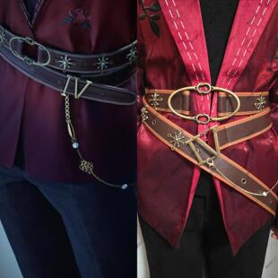 恋与深空祁煜COS玫瑰灼吻蔷薇密信西服金属皮质腰带皮带祁煜生日