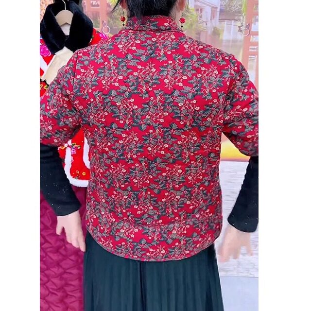 驼绒妈妈装加厚半袖棉衣