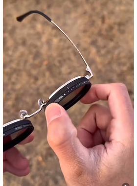 新款旋转减光偏光太阳镜9档可调节墨镜外线朋克圆个性滤镜网红