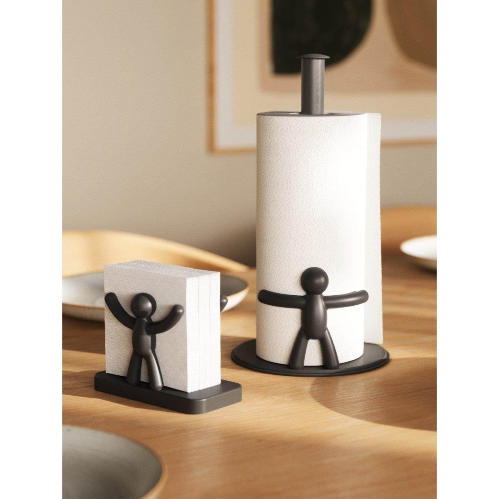 Umbra厨房纸巾架伙伴免打孔卷纸架欧式创意收纳卷纸器立式用纸架