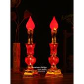 佛灯Led长明灯家用电池插电式 烛台财神佛前供灯 佛灯数码