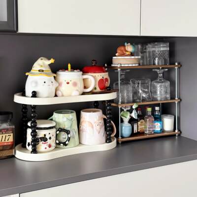 杯架餐边柜杯子收纳架置物架高级感轻奢高颜值桌面多层收纳架