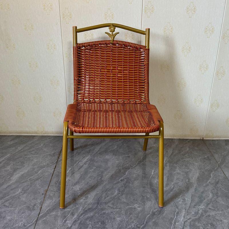 小椅子阳台藤编椅子带扶手椅子靠背椅客厅庭院户外休闲清仓藤椅