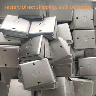 86线盒方盒接线盒金属盒盖盖板铁皮镀锌八角面板2025加厚