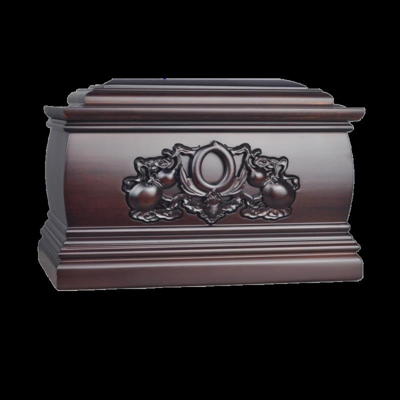 高档黑檀木骨灰盒全实木男女款寿盒骨盔盒迁坟防潮盒棺材顺丰包邮