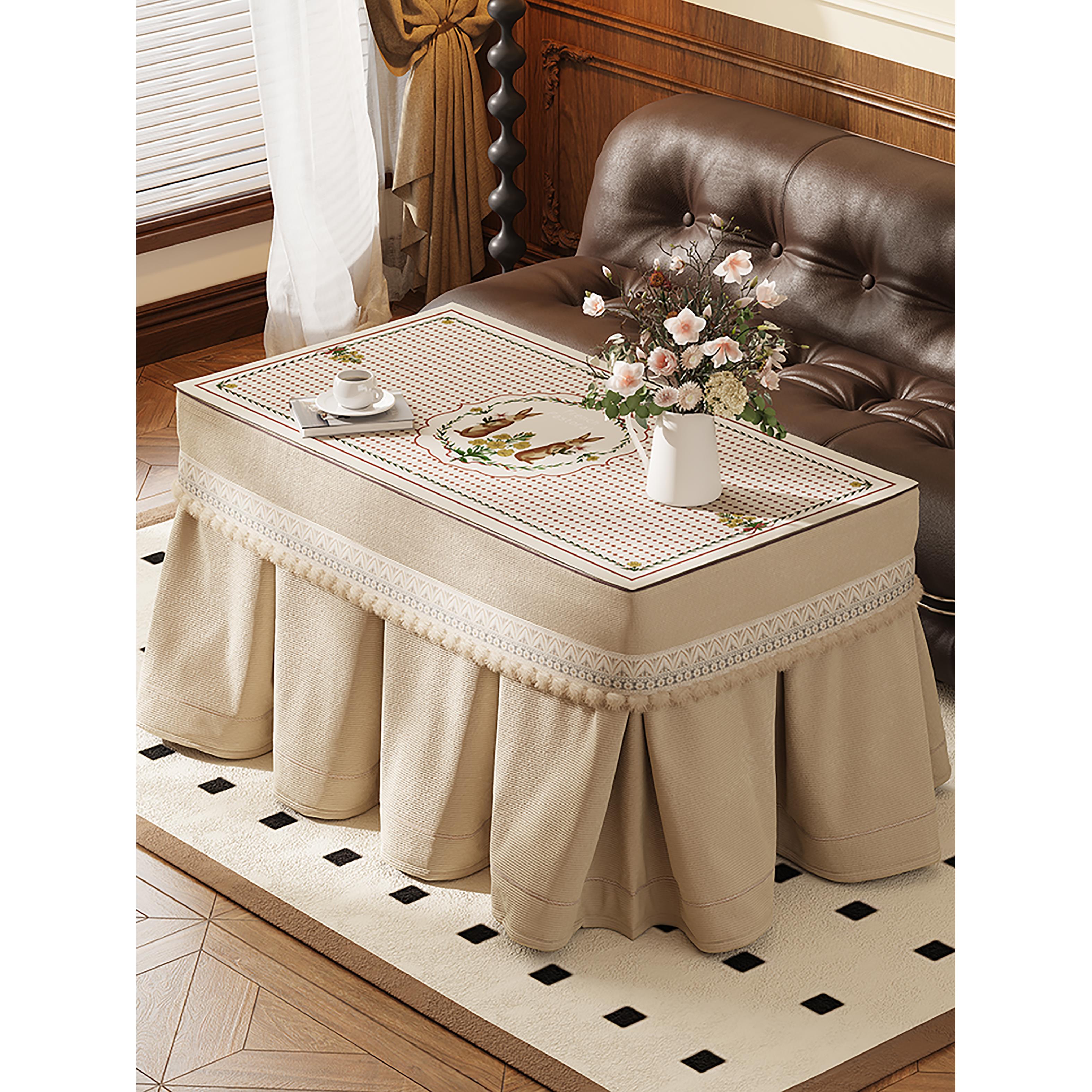 原创设计烤火罩加厚烤火桌罩套长方形电炉罩电烤炉桌子取暖桌罩