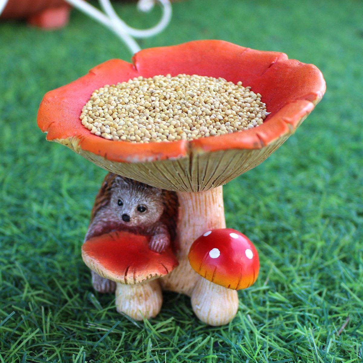 蘑菇鸟食盆喂鸟器户外庭院花园树脂摆件阳台造景布置,家居饰品,户外/庭院摆件,淘宝优惠券,粉丝福利购,淘宝优惠卷