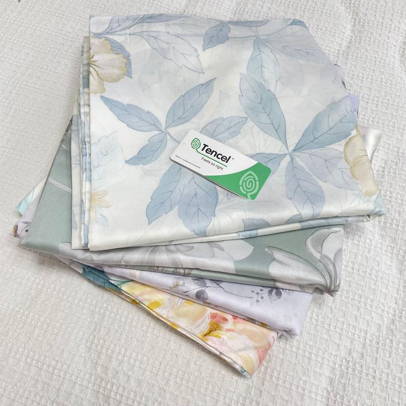 外贸夏季床单Tencel?100%兰精天丝LF级莱赛尔非冰丝凉感双人睡单