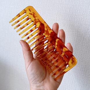 上原细胞卷发长发梳粗齿梳宽齿便携式梳肋梳顺发红色梳