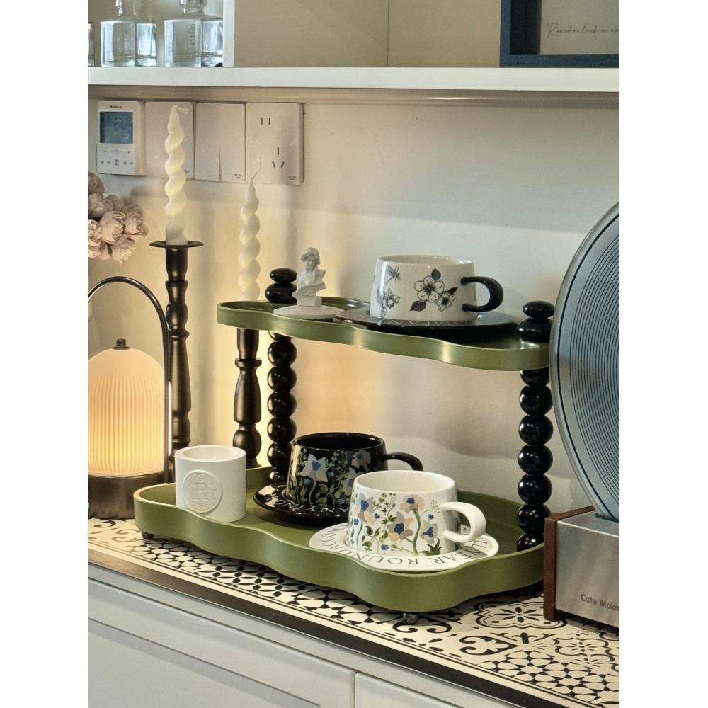 多功能桌面置物架杯子收纳架马克杯咖啡水吧台家用台面展示餐边柜