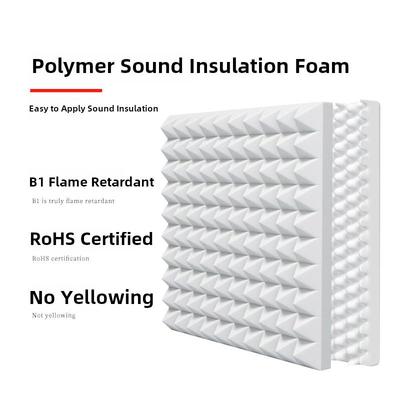 白色隔音棉墙体吸音棉超强消音自粘墙贴隔音板家用卧室海绵鸡蛋棉