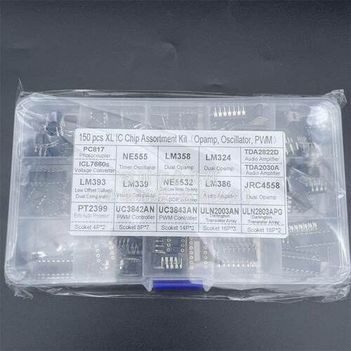 XL IC芯片分类150个套盒运算放大器振荡器 PC817 NE555 LM358 324