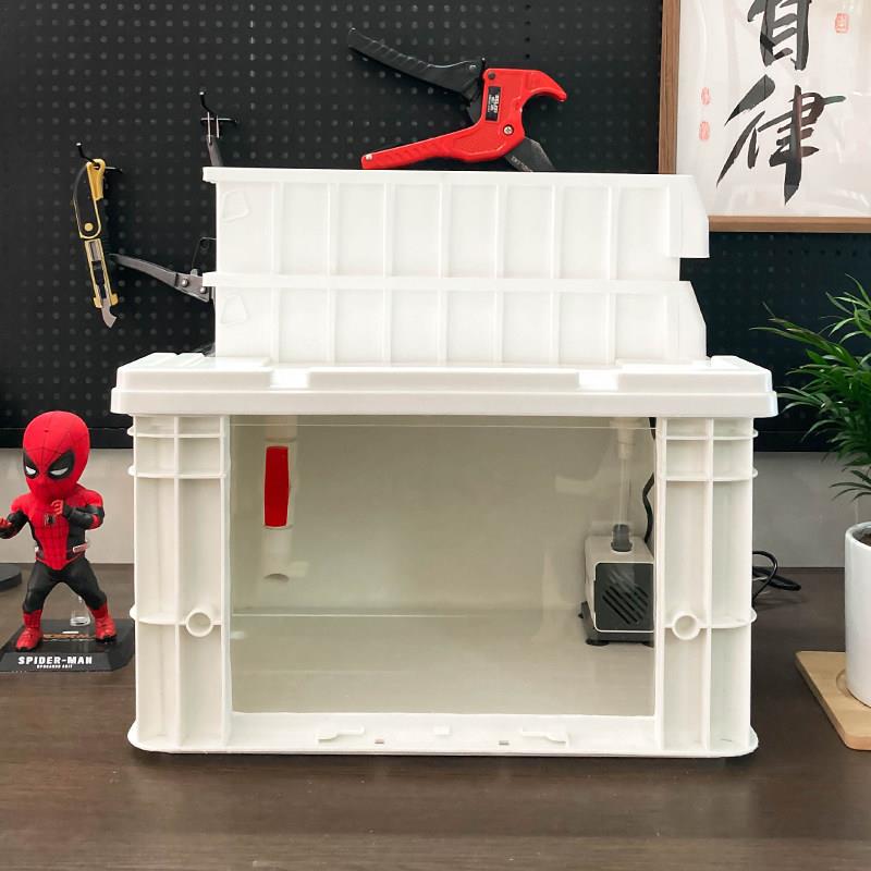 嘿匣子diy周转箱龟缸乌龟缸可视周转箱养龟专用饲养缸生态周转箱