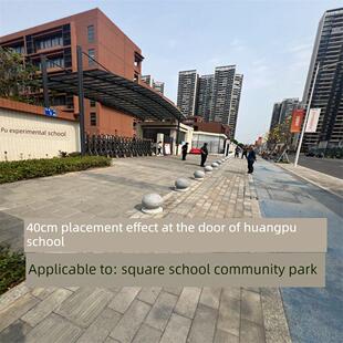 汽车阻挡石球路障石墩石柱球方形花岗岩石球大理石球装饰石雕