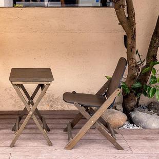 覆古折叠桌椅子可携式小户型实木阳台客厅出租房小桌子茶几咖啡桌