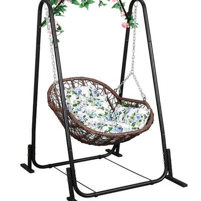 吊篮藤椅单人儿童秋千室内外家用摇椅阳台吊兰鸟巢摇篮椅千秋吊椅