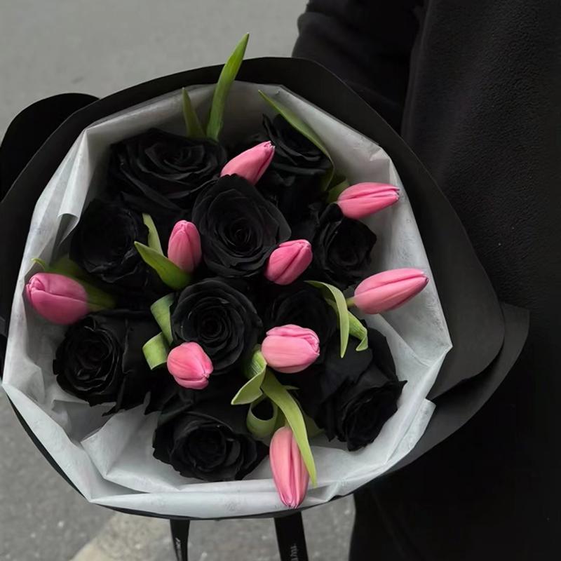 永生花乌梅子酱郁金香花束彷真香皂花送女朋友闺蜜高级感生日礼物